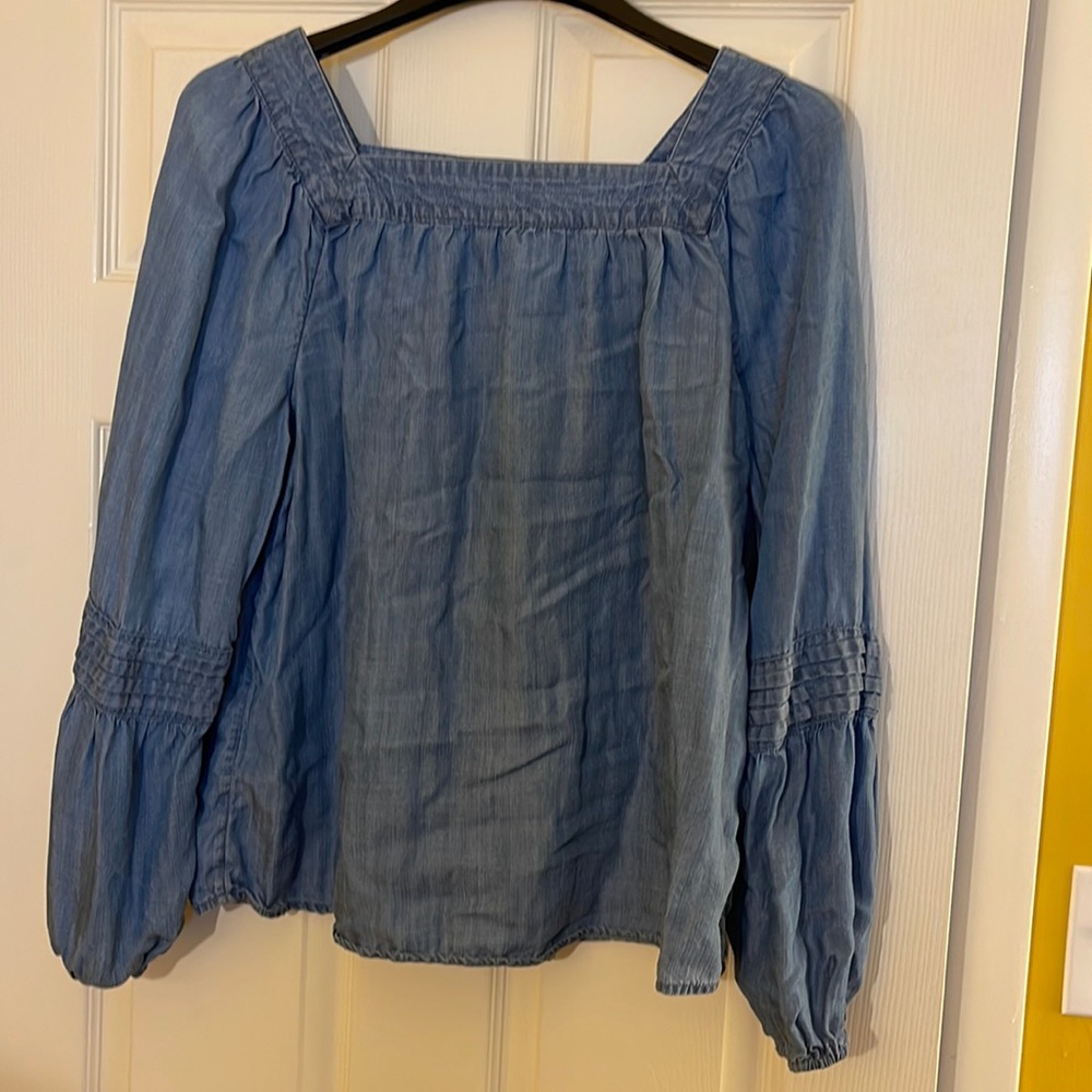 Denim blouse by LC Lauren Conrad